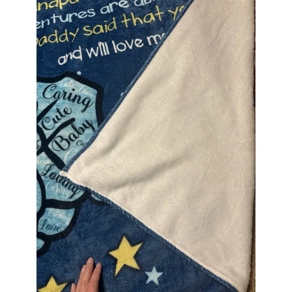 To My Grandpa Gift Blanket Throw New Grandpa From Baby‎ 50x60in